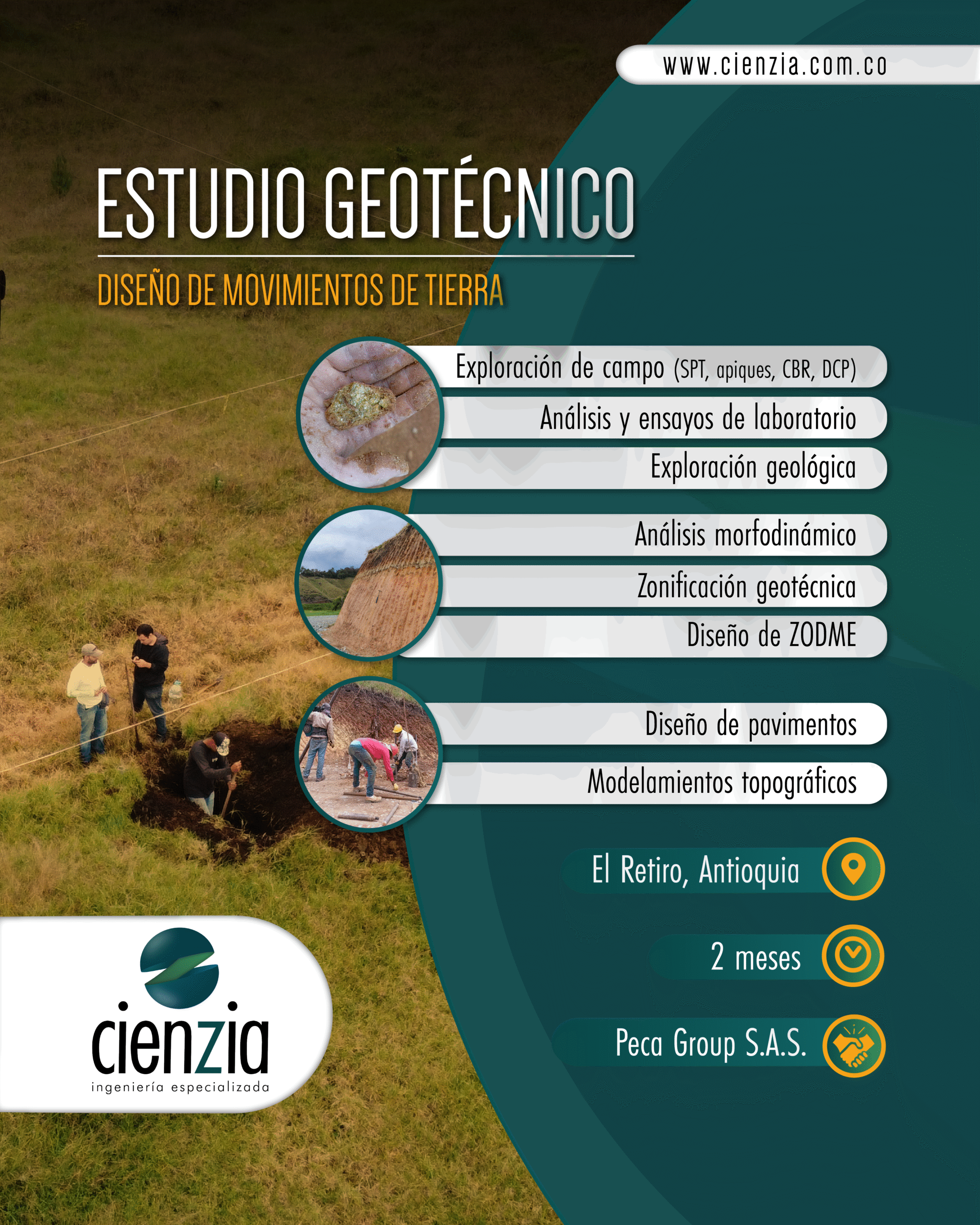 Diseño de movimientos de tierra - El Retiro
